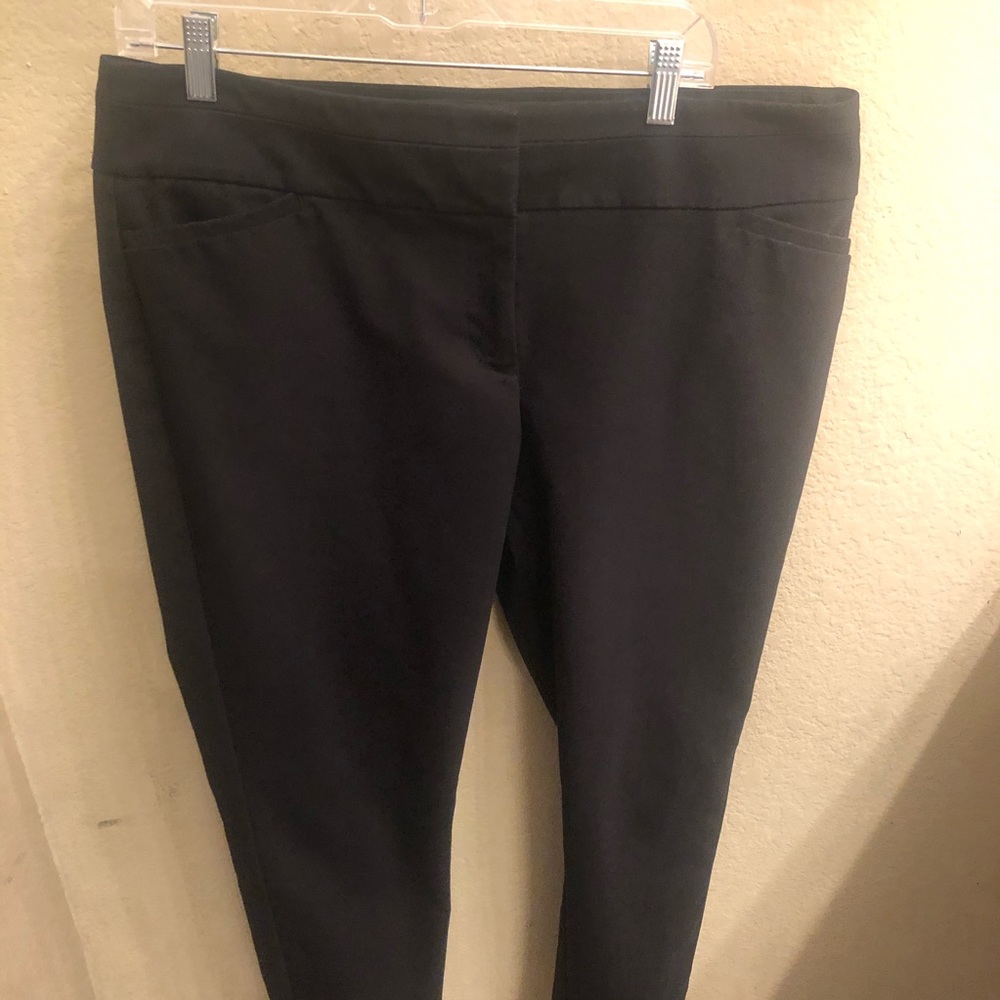 Loft curvy skinny petite black pants